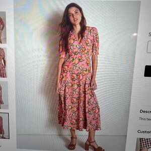 Boden Rosie Godet Tea Dress, size 8